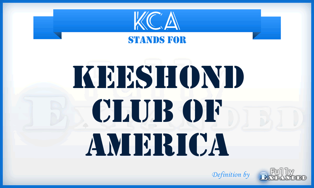 KCA - Keeshond Club of America