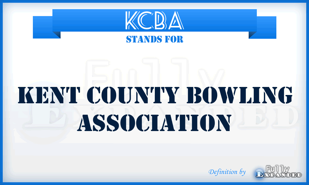 KCBA - Kent County Bowling Association