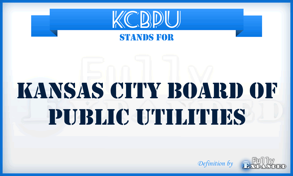 KCBPU - Kansas City Board of Public Utilities