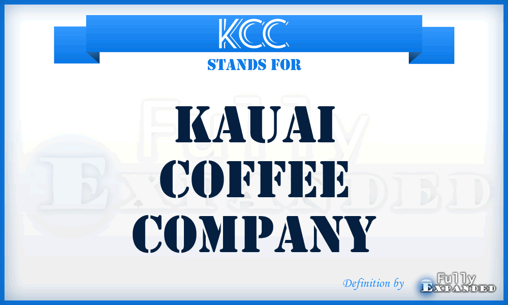 KCC - Kauai Coffee Company
