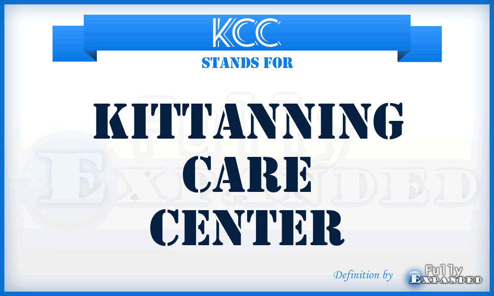 KCC - Kittanning Care Center