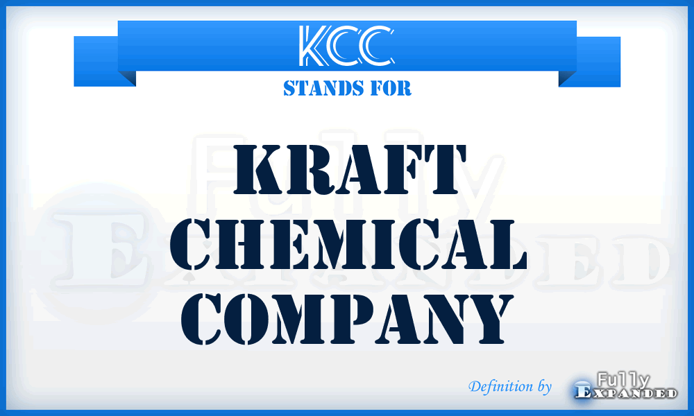 KCC - Kraft Chemical Company
