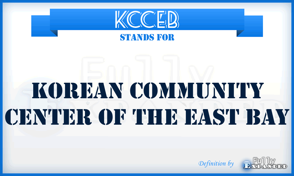 KCCEB - Korean Community Center of the East Bay