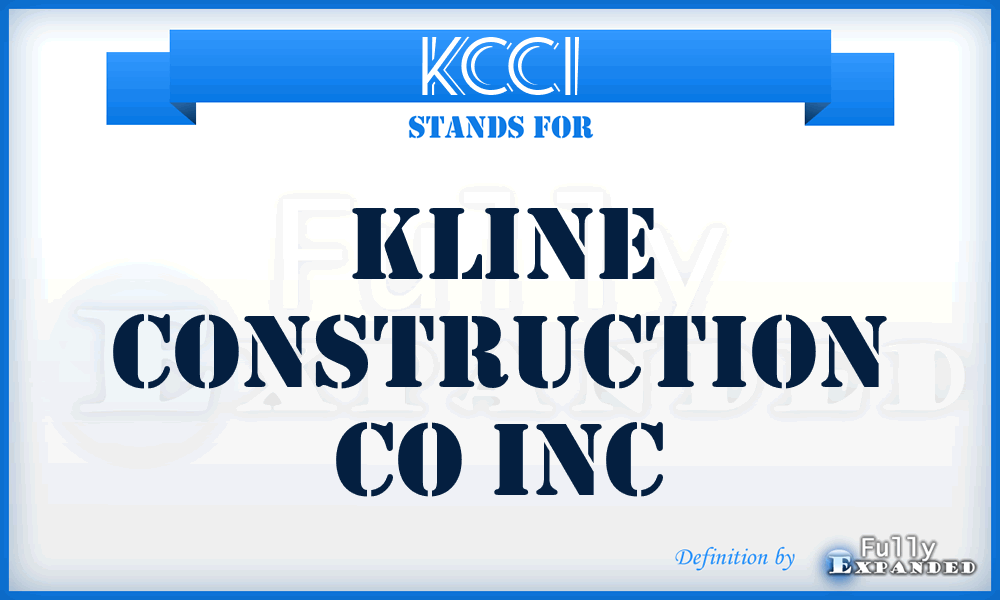 KCCI - Kline Construction Co Inc