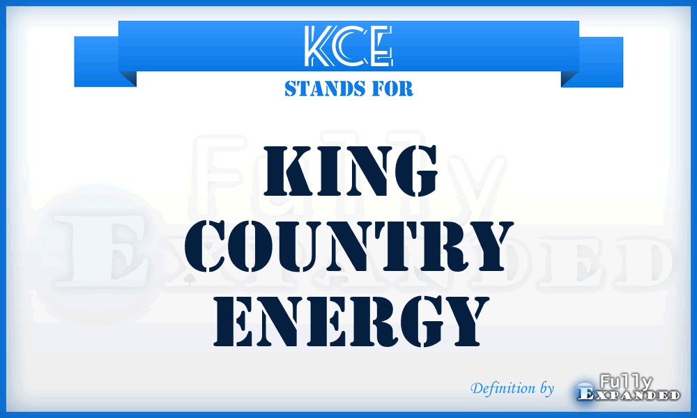 KCE - King Country Energy