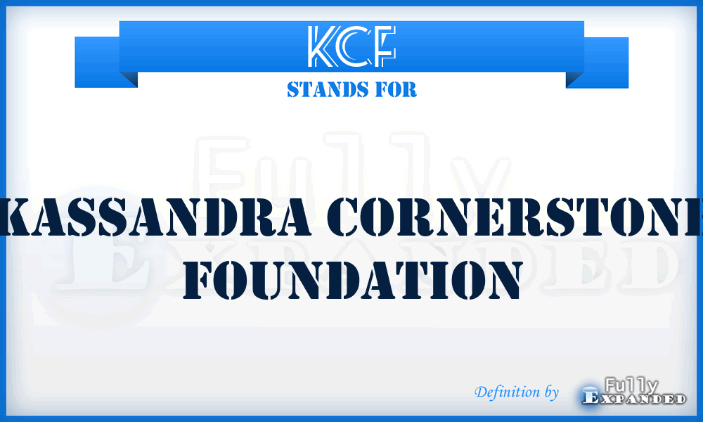 KCF - Kassandra Cornerstone Foundation