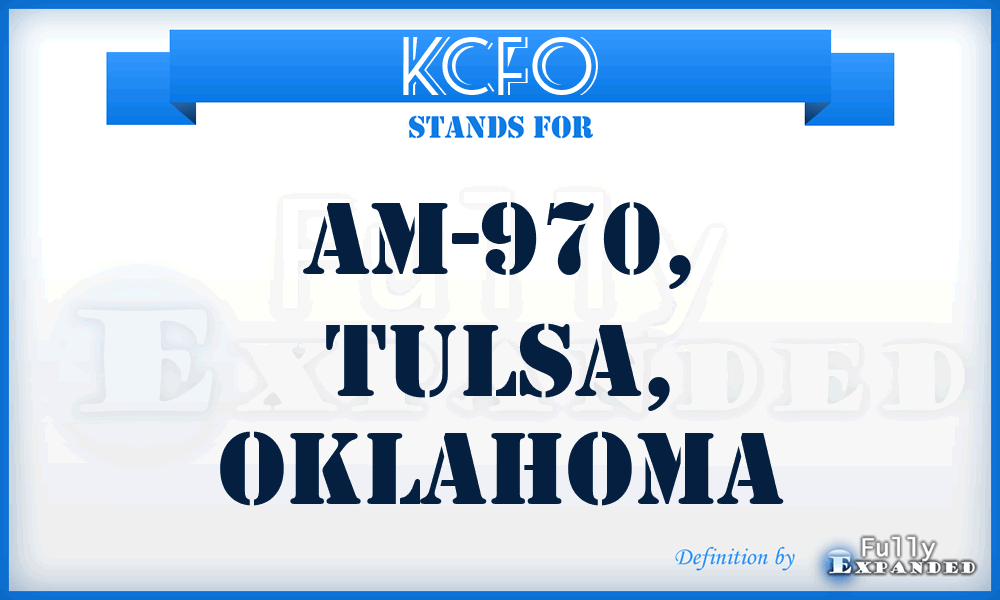 KCFO - AM-970, Tulsa, Oklahoma