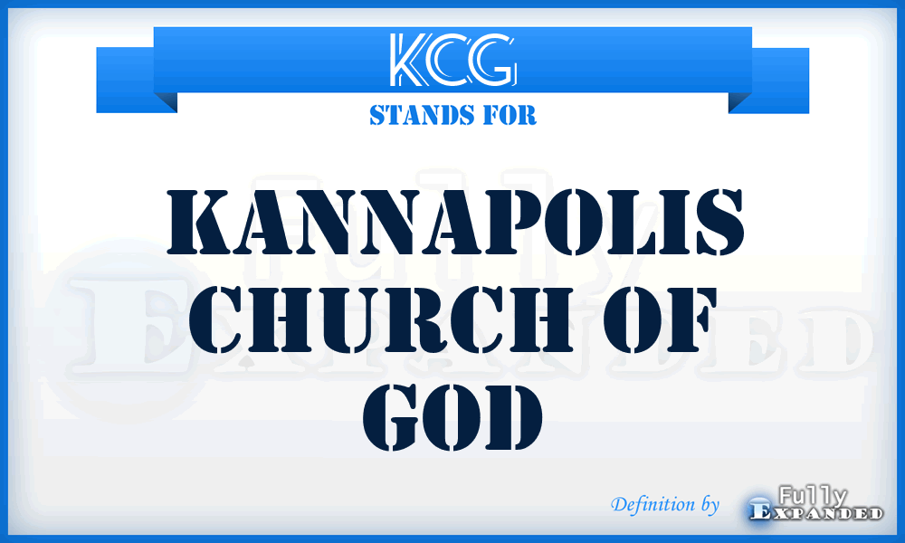 KCG - Kannapolis Church of God
