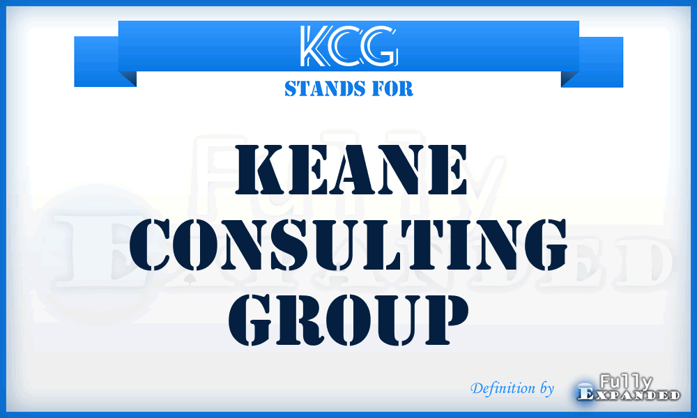 KCG - Keane Consulting Group