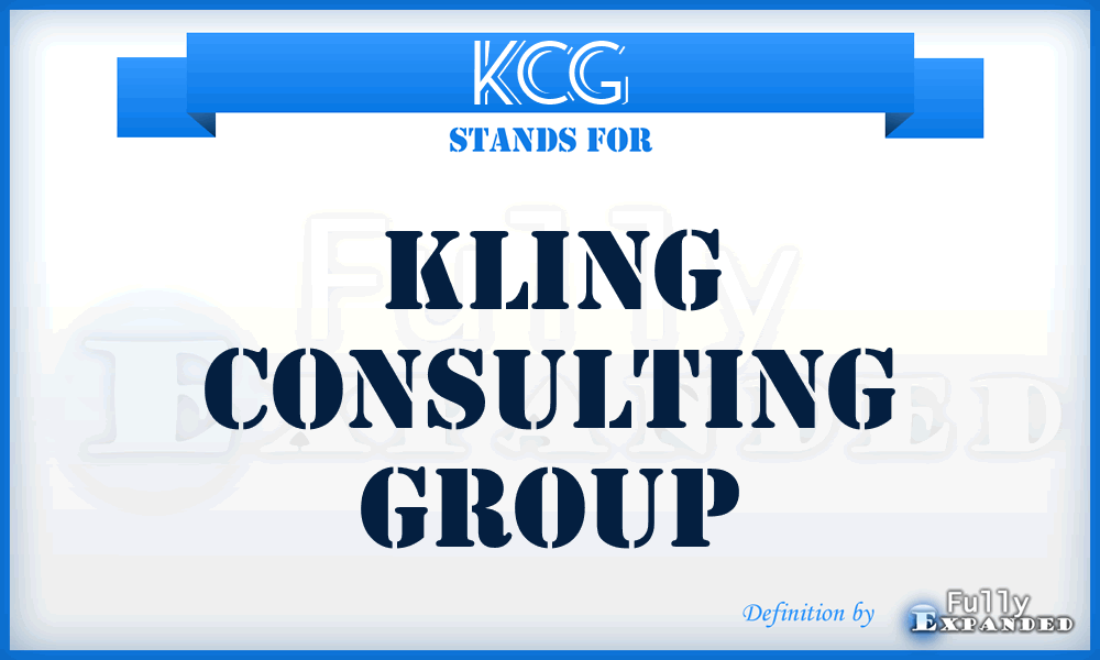 KCG - Kling Consulting Group