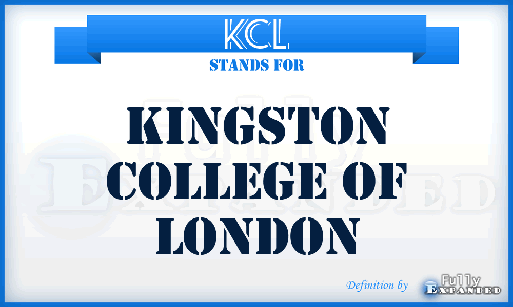 KCL - Kingston College of London
