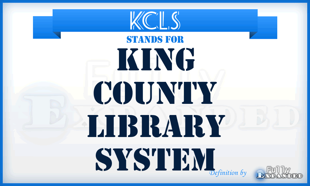 KCLS - King County Library System