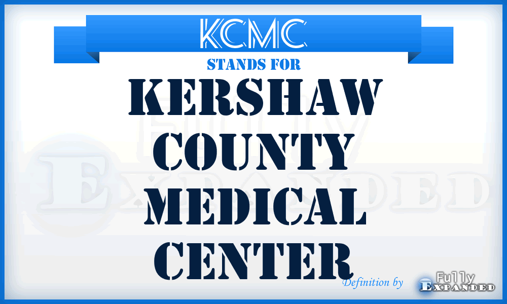 KCMC - Kershaw County Medical Center