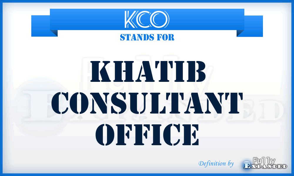 KCO - Khatib Consultant Office