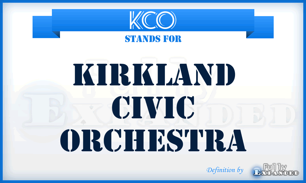 KCO - Kirkland Civic Orchestra