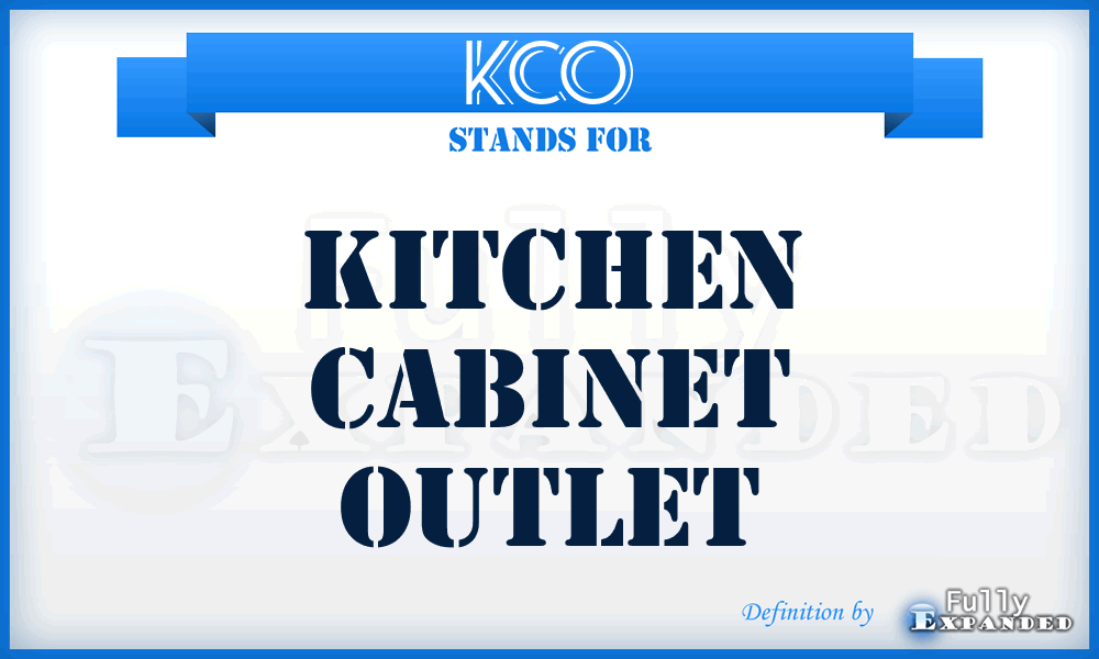 KCO - Kitchen Cabinet Outlet