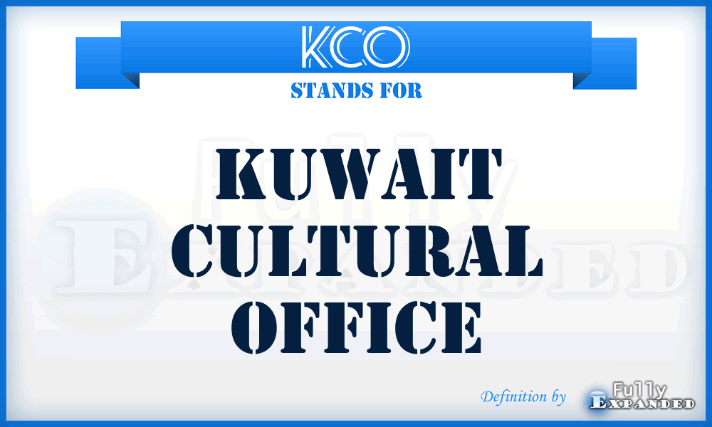 KCO - Kuwait Cultural Office