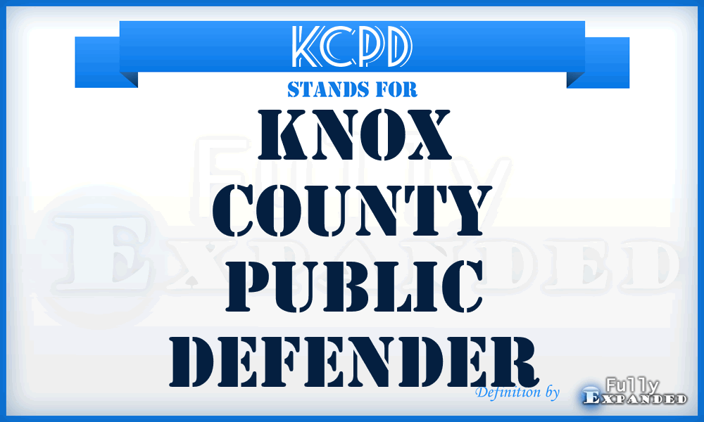 KCPD - Knox County Public Defender