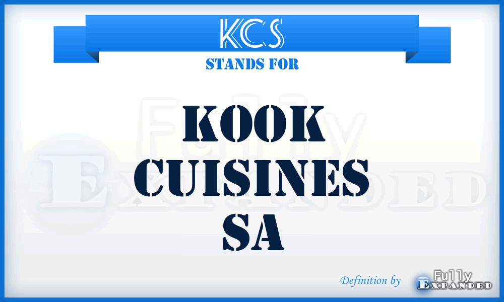 KCS - Kook Cuisines Sa