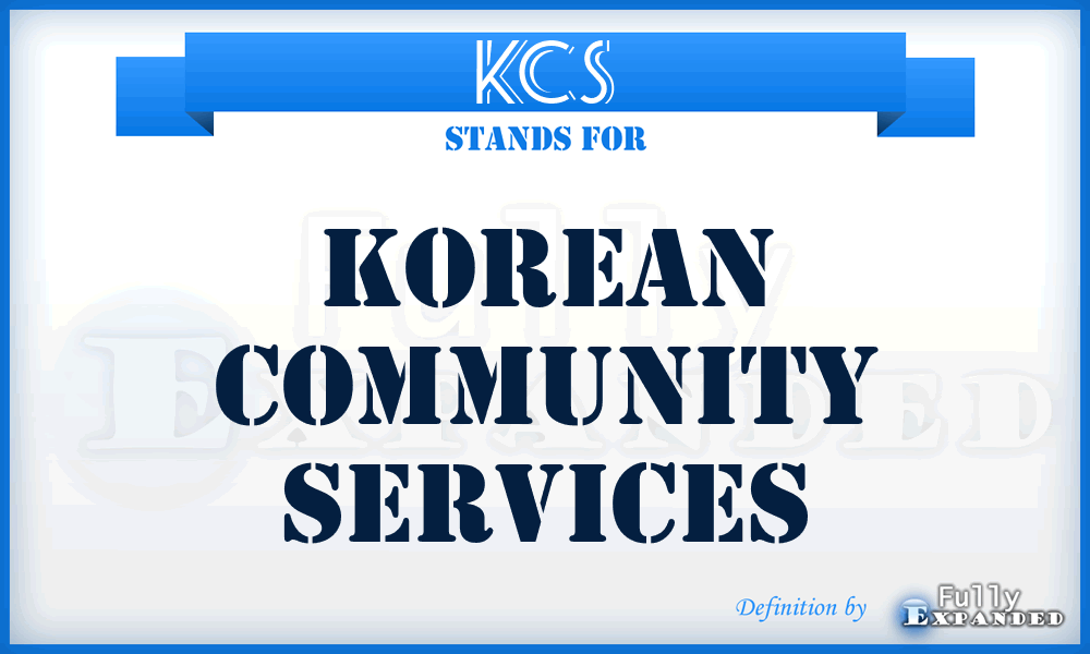 KCS - Korean Community Services