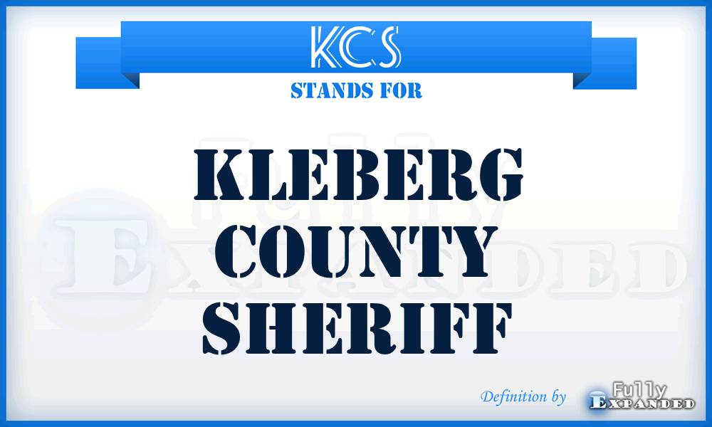 KCS - Kleberg County Sheriff