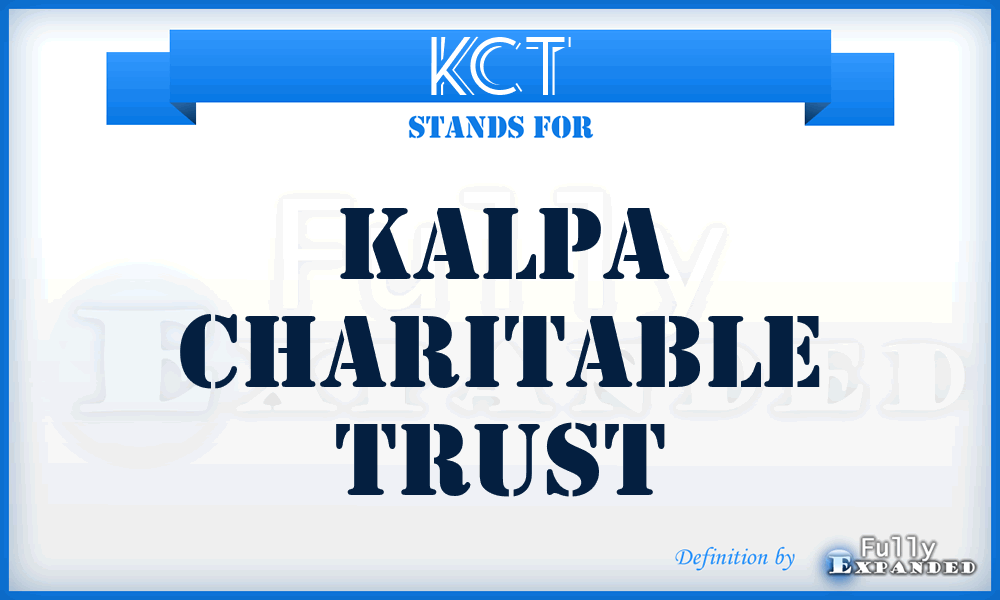 KCT - Kalpa Charitable Trust