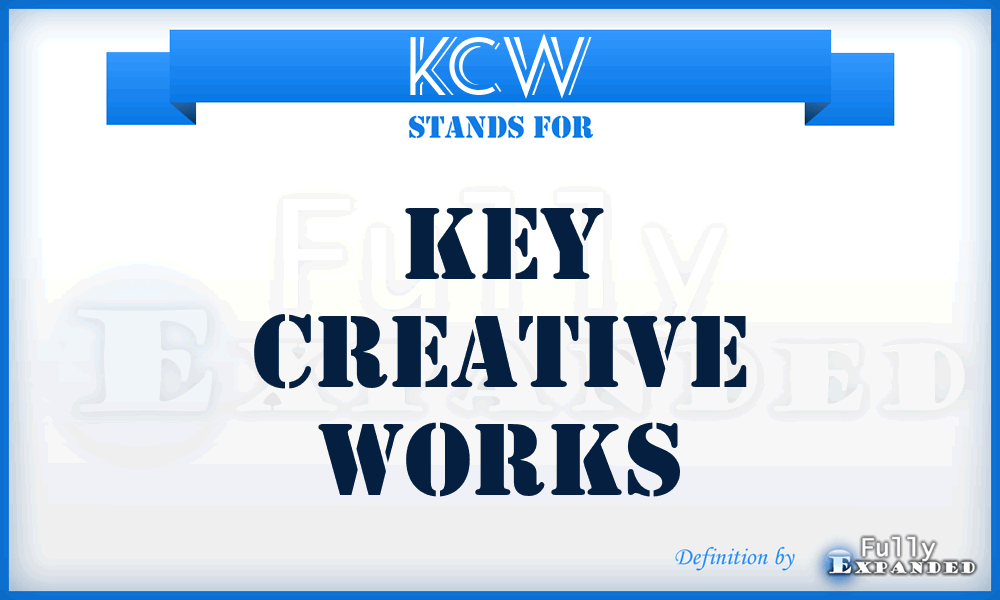 KCW - Key Creative Works