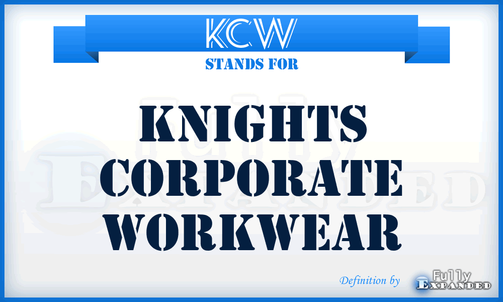 KCW - Knights Corporate Workwear