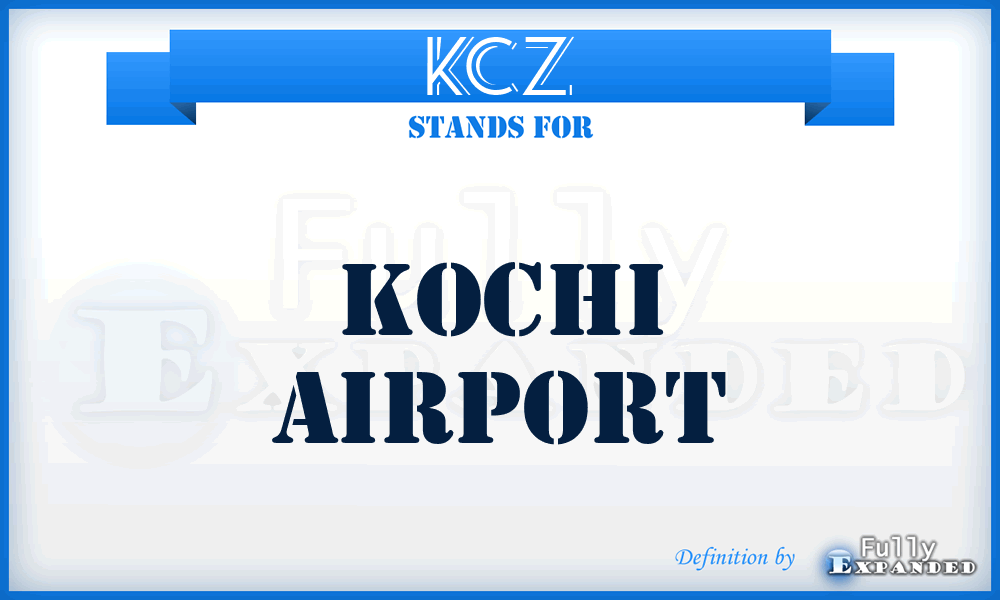 KCZ - Kochi airport