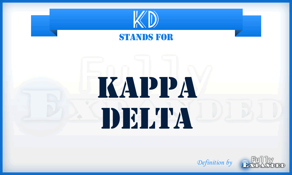 KD - Kappa Delta