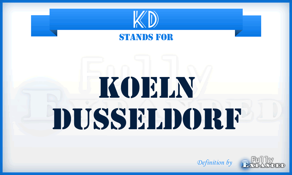 KD - Koeln Dusseldorf