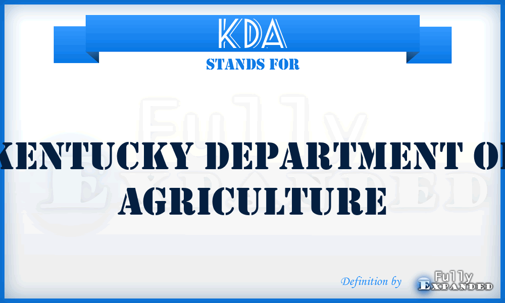 KDA - Kentucky Department of Agriculture