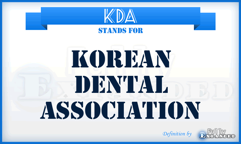 KDA - Korean Dental Association