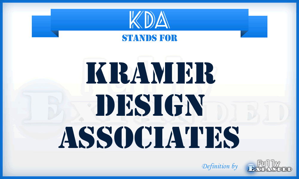 KDA - Kramer Design Associates
