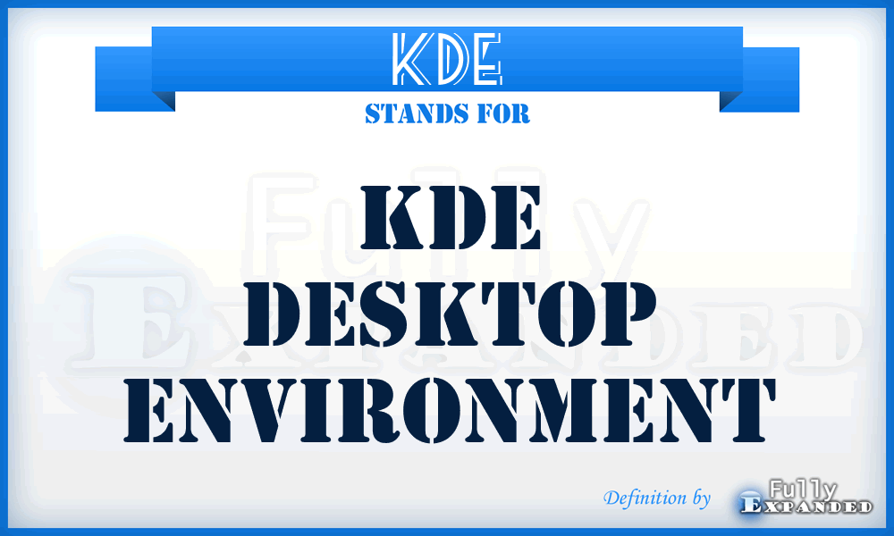 KDE - Kde Desktop Environment