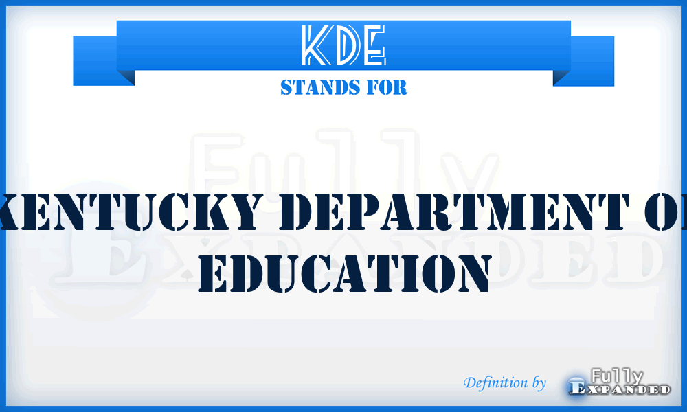 KDE - Kentucky Department of Education