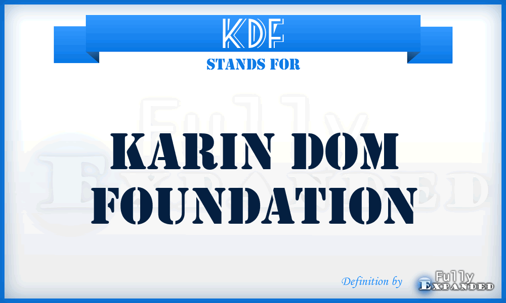 KDF - Karin Dom Foundation