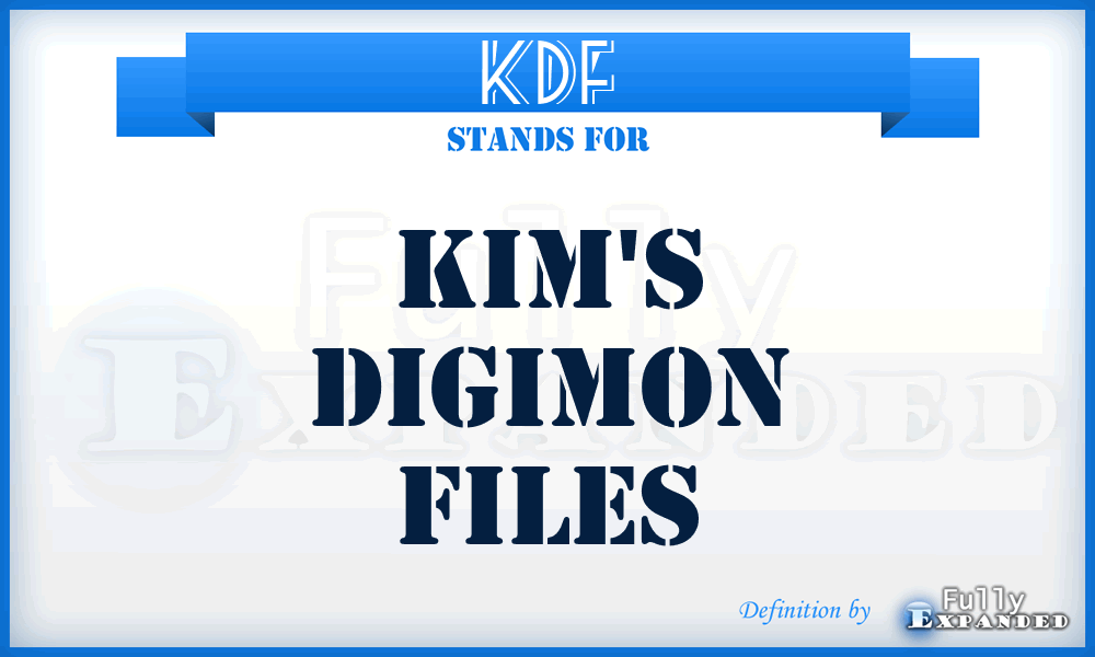 KDF - Kim's Digimon Files