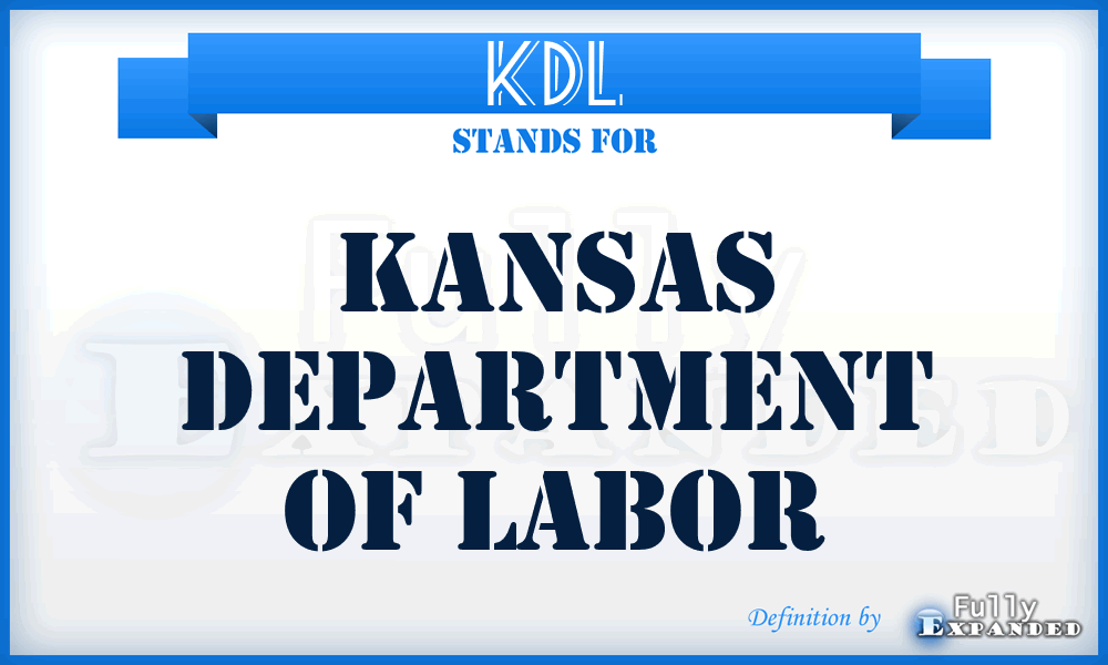 KDL - Kansas Department of Labor
