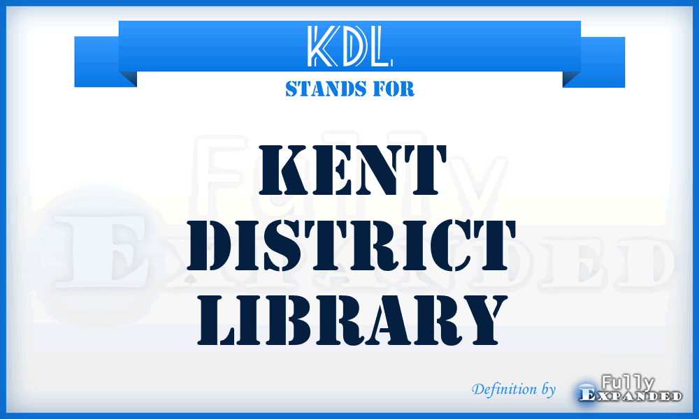 KDL - Kent District Library