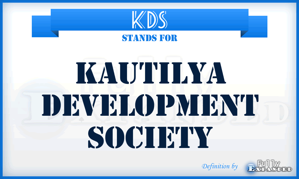 KDS - Kautilya Development Society