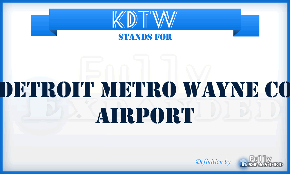 KDTW - Detroit Metro Wayne Co airport