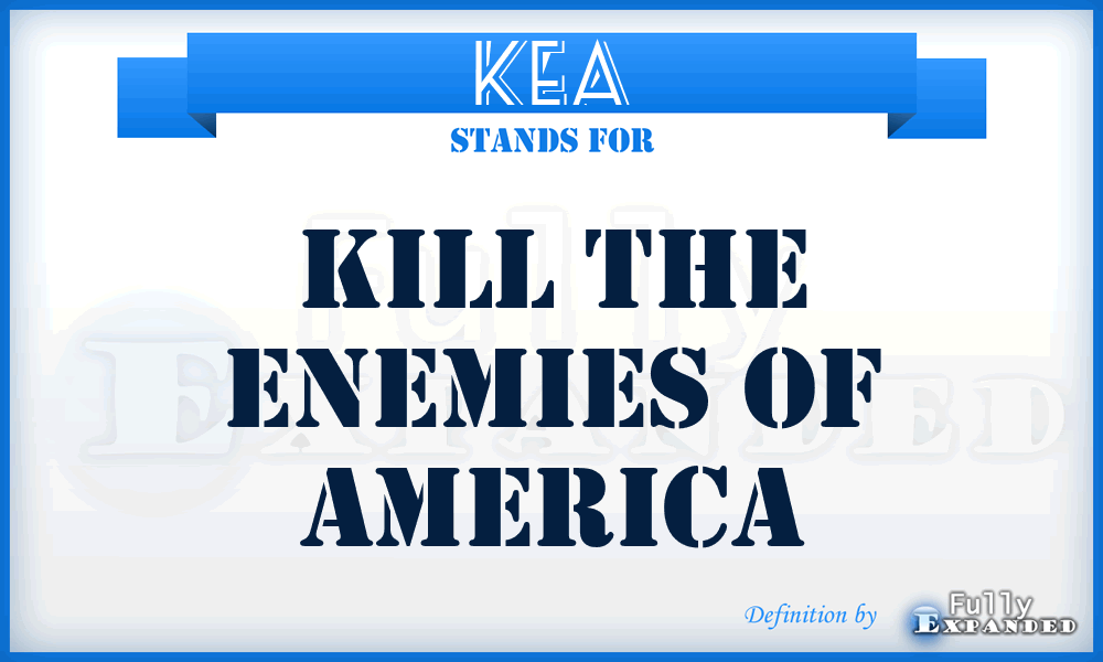 KEA - Kill the Enemies of America