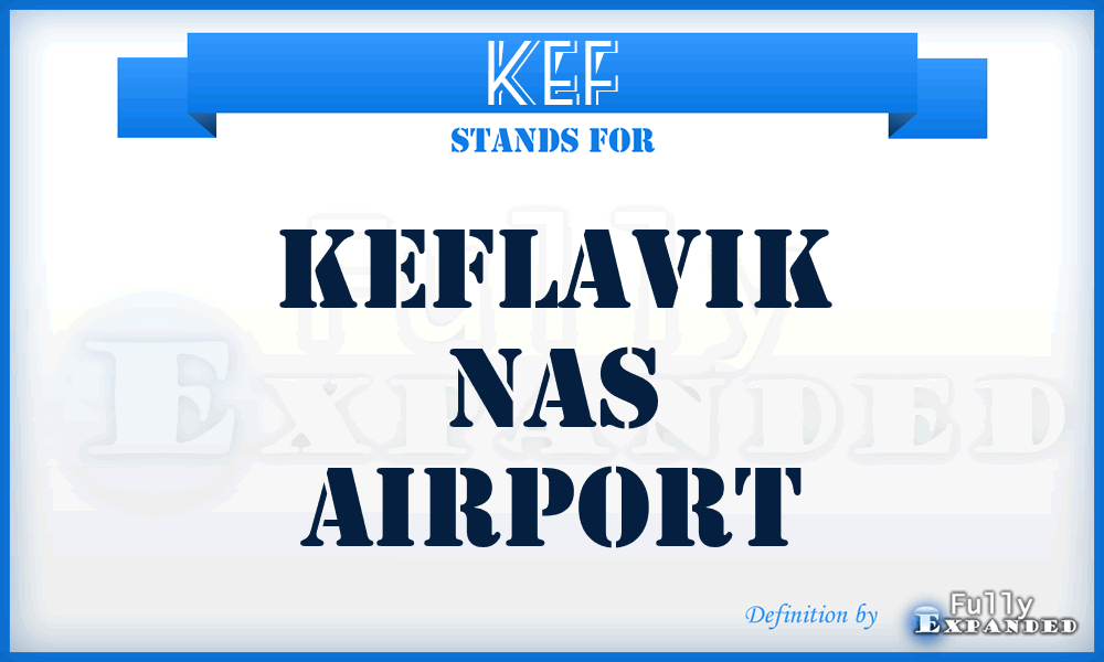 KEF - Keflavik Nas airport