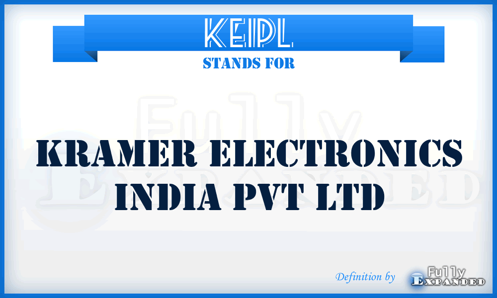 KEIPL - Kramer Electronics India Pvt Ltd