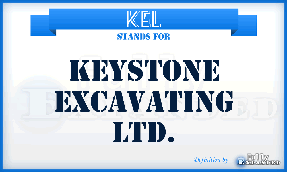 KEL - Keystone Excavating Ltd.