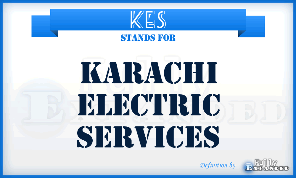 KES - Karachi Electric Services