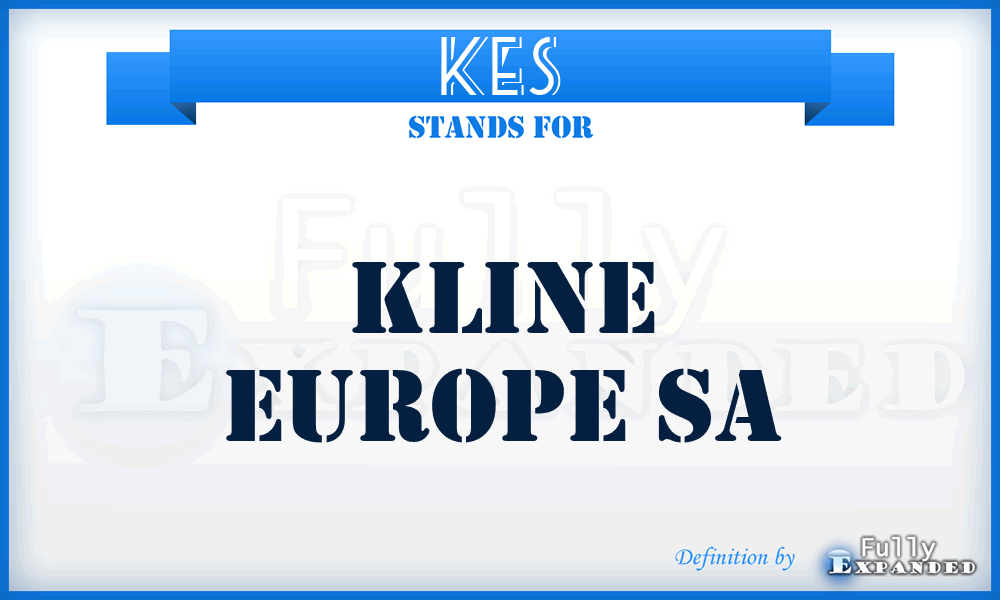 KES - Kline Europe Sa