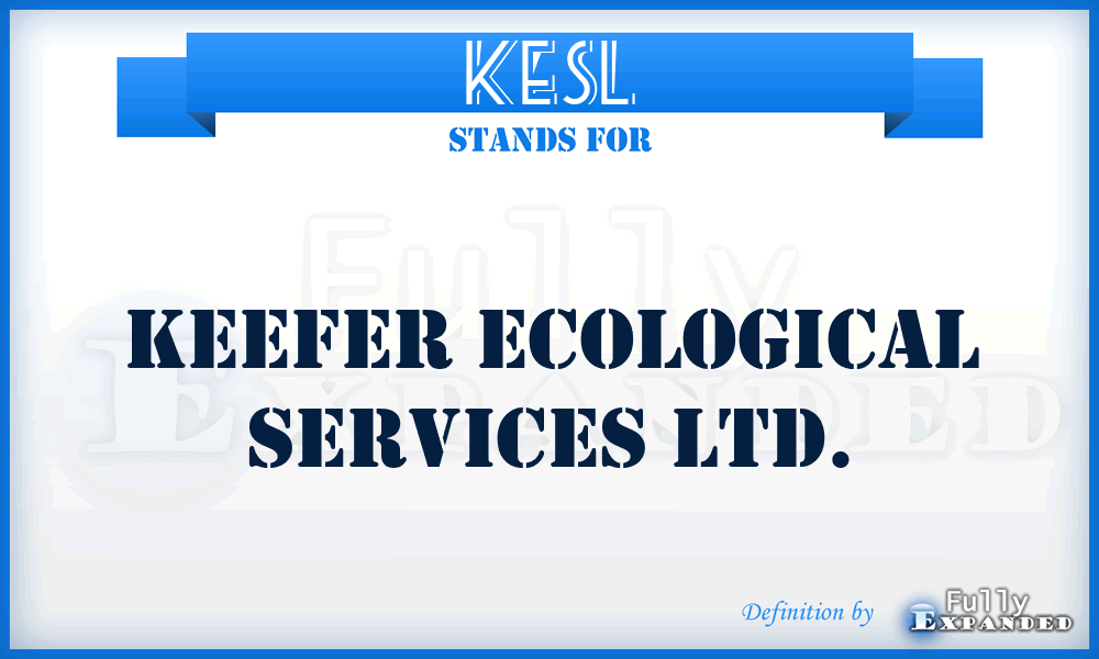 KESL - Keefer Ecological Services Ltd.