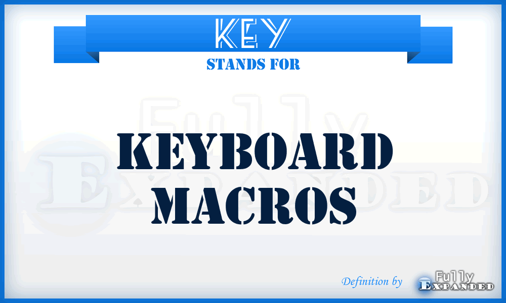 KEY - Keyboard macros